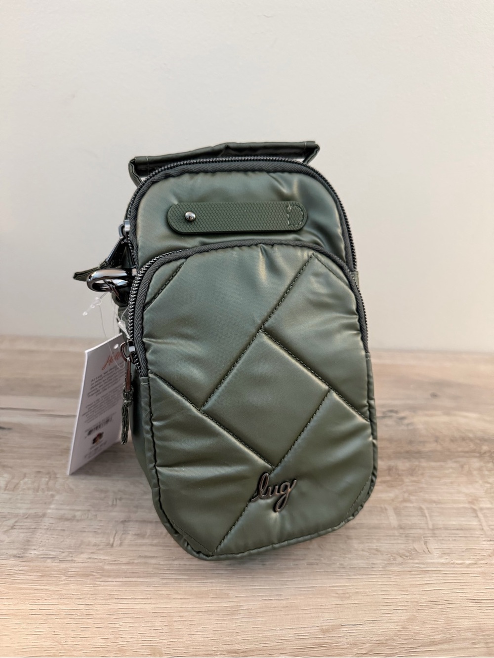 lug Metallic Olive Skeeter Mini Crossbody Bag - NWT